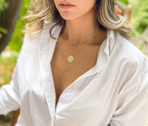 "Triple Chain Necklace"