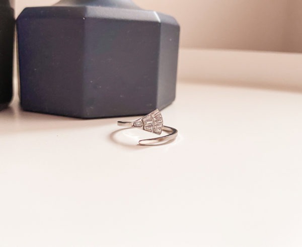 "Pave Triangle Ring" - Image 2