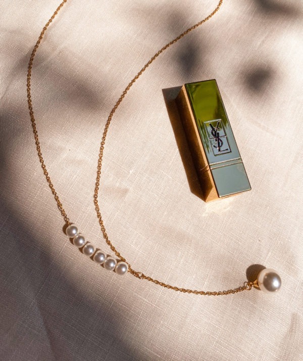 "Pearl Pave Necklace" - Image 2