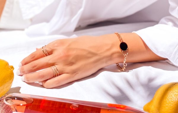 "Triple Line Ring-Gold" - Image 5