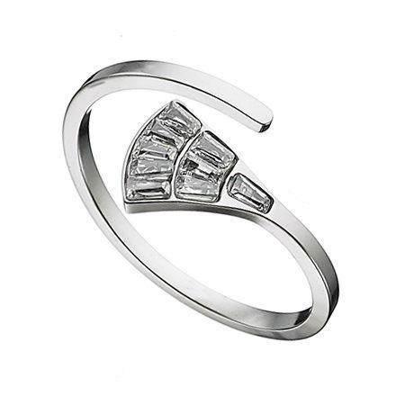 "Pave Triangle Ring"