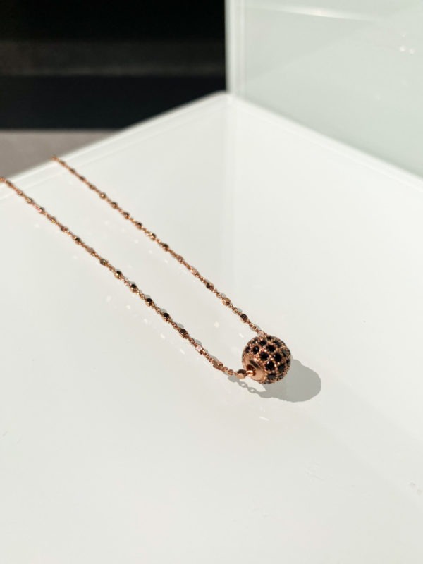 "Black Stone Necklace - Image 3
