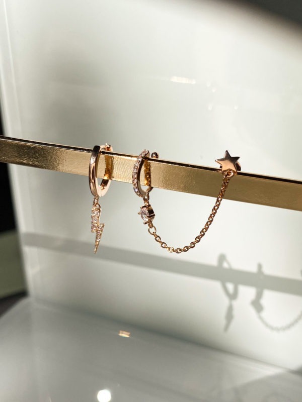 "Pink Thunder Earrings"