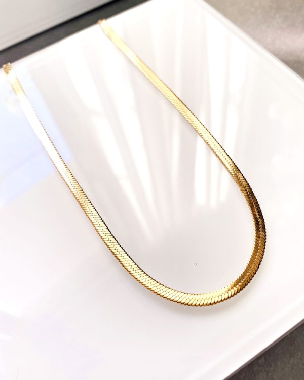 "Gold Pave Necklace" - Image 2