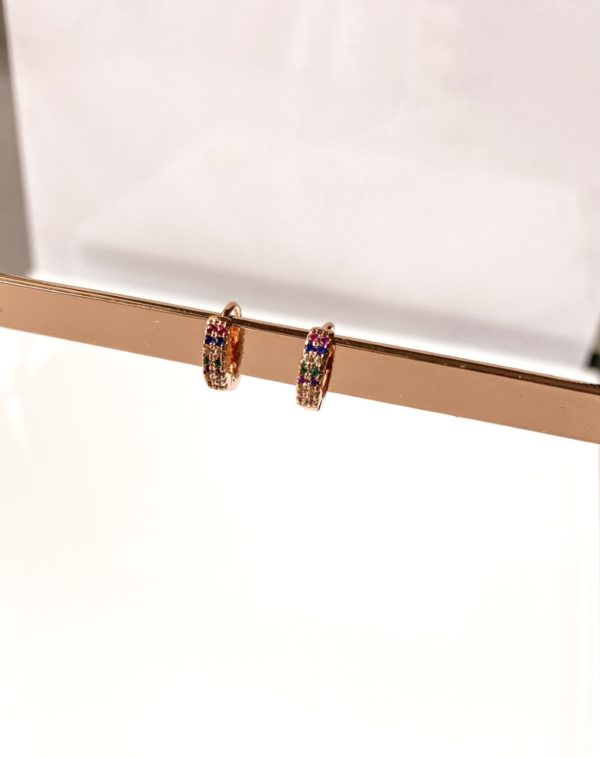 "Double Rainbow Hoops"