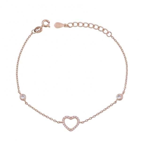 ''Heart Pave Bracelet''