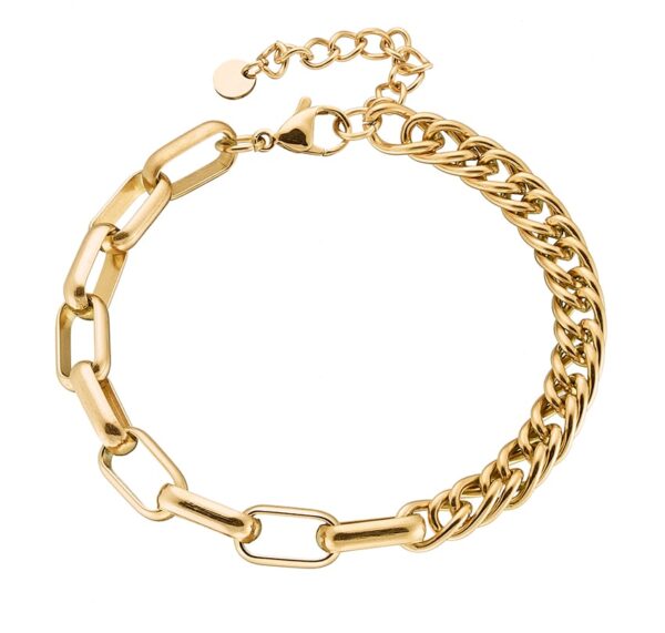 "Double Shape Chain Bracelet"