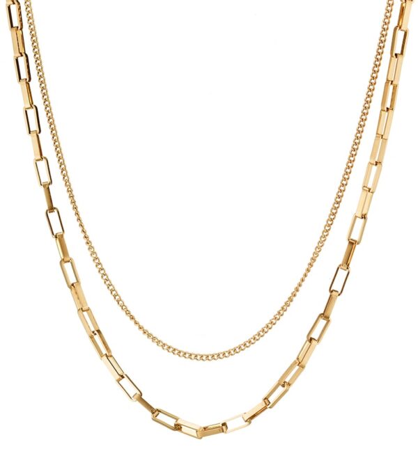 "Double layerd Chain Necklace"