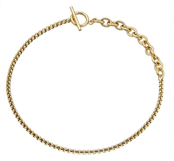 "Double Shape Chain Necklace"