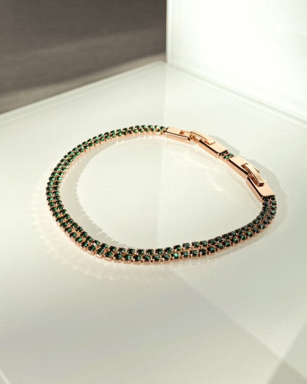 "Double Emerald Bracelet"